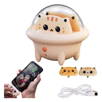 Cat ship Charger small Cute Cat Portable Charger cat Cuty Portable Bank With Le