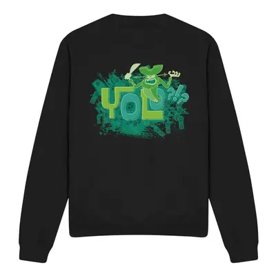 (XXL, Black) SpongeBob SquarePants Unisex Adult Yolo?!? Sweatshirt