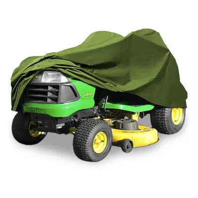 62 in. Deluxe Riding Lawn Mower Tractor Cover for Decks, Green - x x in.