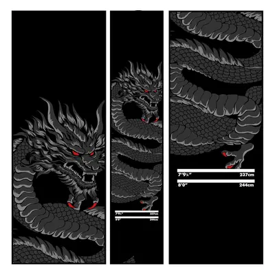 (Dragon) Darts Mat | Heavy Duty Non Slip Durable Carpet Dart Mat for Floor Black