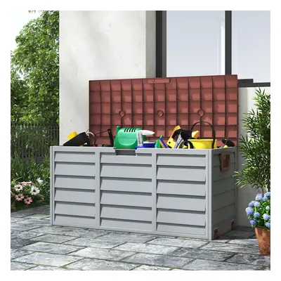 290L Plastic Outdoor Garden Deck Storage Box Patio Utility Box