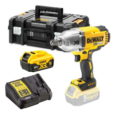 Dewalt DCF899P1 18v XR Brushless High Torque Impact Wrench 1/2" + 1x 5.0Ah Tstak