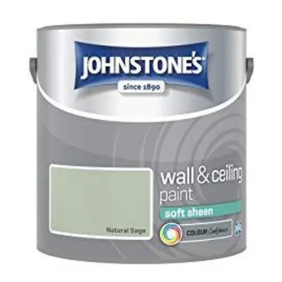 Johnstone's Wall and Ceiling Soft Sheen Emulsion Paint - Natural Sage 2.5L