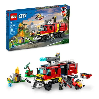 LEGO City Fire Command Unit Rescue Fire Engine Toy Set Ultramo