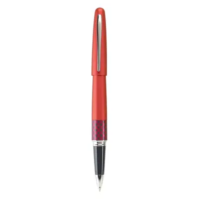 Pilot MR Retro Pop Collection Gel Roller Pen in Gift Box Red Barrel with Wave Accent Fine Point 