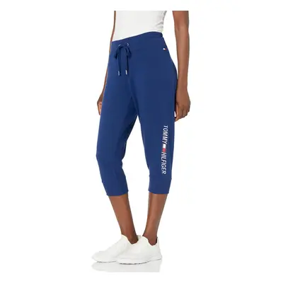 Tommy Hilfiger Women's Logo Jogger Pant Deep Blue Small