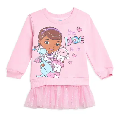 Disney Doc McStuffins Toddler Girls Fleece Sweatshirt Dress 3T