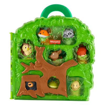 Fisher-Price Little People Toddler Toy Forest Friends Carry Case Playset with Animal Figures for