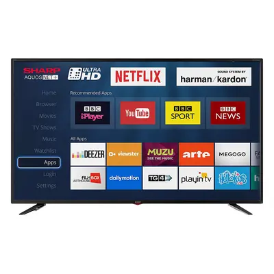 Sharp 43" Inch UHD 4K Smart TV with Aquos Net, Netflix and DTS TruSurround