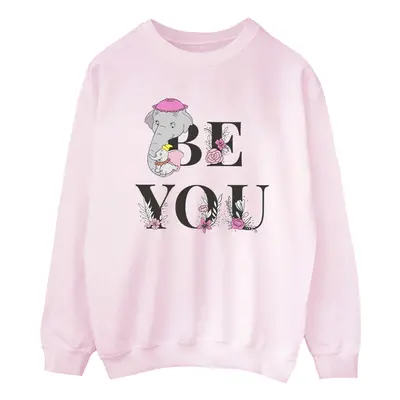 (M, Baby Pink) Disney Womens/Ladies Dumbo Be You Sweatshirt