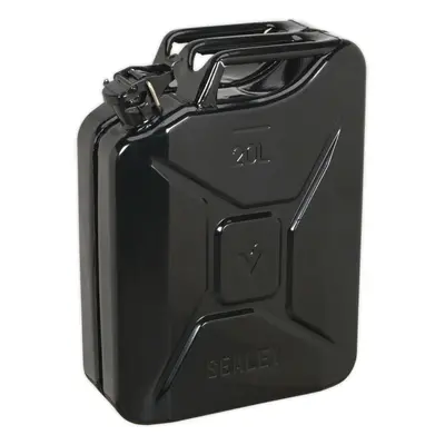 20 Litre Jerry Can - Leak-Proof Bayonet Closure - Fuel Resistant Lining - Black