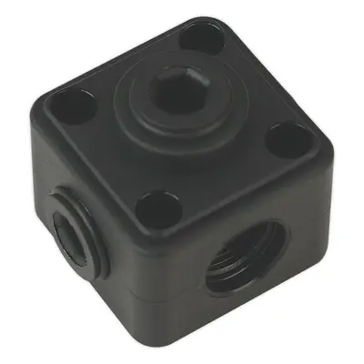 5 Way 1/2" BSP Joint Adapter - Wall / Ceiling Mounted - Air Pipe Junction Block