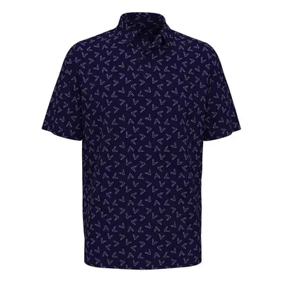 (S, Peacoat) Callaway Unisex Adult Chev All-Over Print Polo Shirt