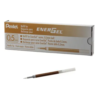 Pentel Refill Ink for EnerGel Pen Needle Tip Fine Pack 0.5mm Orange (LRN5-F)