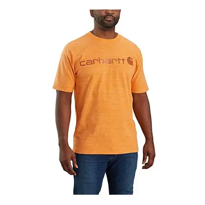 carhartt Mens Loose Fit Heavyweight Short-Sleeve Logo graphic T-Shirt