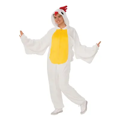 Rubie's Adult Comfy Wear One-Piece Hooded Costume Jumpsuit Chicken