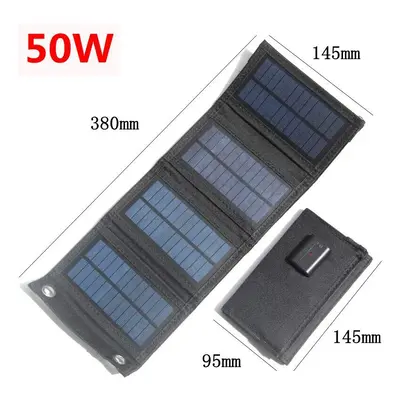 (50W) 70W/50W/30W Foldable Solar Panel USB 5V Solar Charger Waterproof Solar Cell Portable Outdo