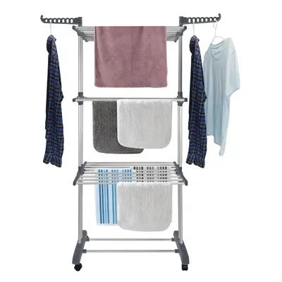 Bigzzia Clothes Drying Rack Folding Drying Rack Clothing Tier Clothe