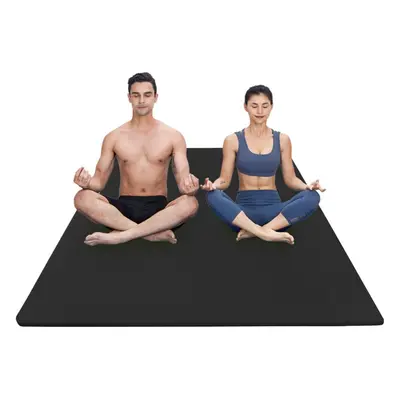 (10 mm thick black) Fitness Exercise Mat x cm mm/15 mm Thick NBR Large Yoga Mat for Pilates / St