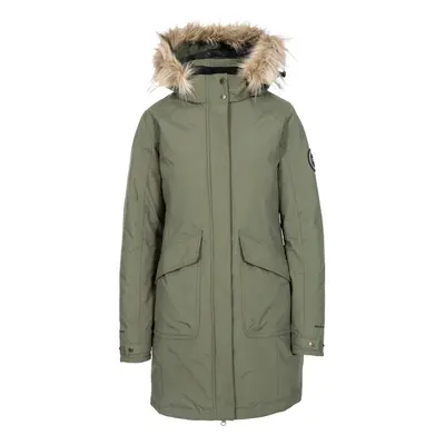 (14, Basil) DLX Womens Down Parka Jacket Longer Length Bettany