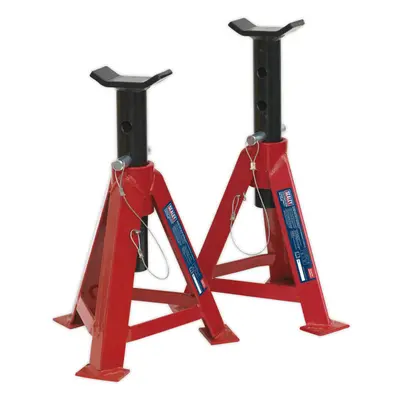 PAIR Tonne Axle Stands - Pin & Chain Load Support - 500mm Max Height