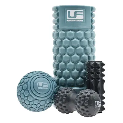 4 PACK Sports Massage Set - Foam Roller Mini Roller Peanut & Ball DOMS Recovery