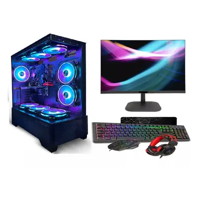 ASC Intel Core i5 Gaming Tower GT730 2GB Graphics Card 8GB RAM 128GB SSD+500GB HDD 500W 80+ PSU 