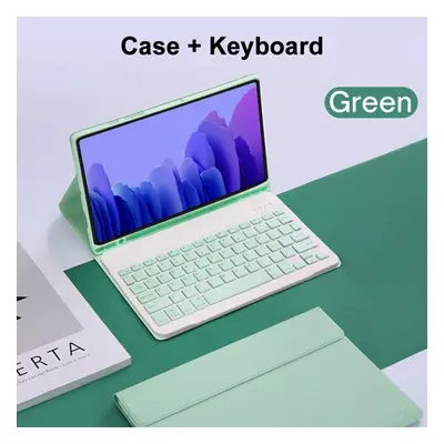 (green, Tab S7 S8 11) Keyboard Case For Samsung Galaxy Tab S9 Plus Bluetooth Keyboard Leather Ca