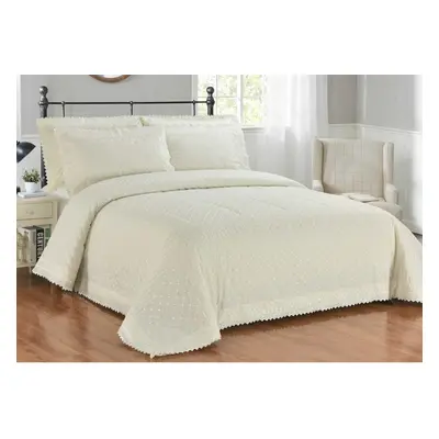 (King, Ivory) Broderie Anglais Duvet Cover Set Bedding Set Quilt Cover Luxury