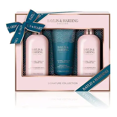 Jojoba, Vanilla & Almond Oil Signature Collection Luxury Bathing Essentials Gift Set (Pack of 1)