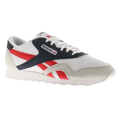 (White, (Adults')) Reebok Cl Nylon Men's Trainers UK Size