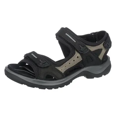 ECCO Women's Yucatan outdoor offroad hiking sandal Black/Mole/Black