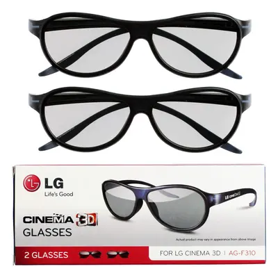 LG Cinema 3D Glasses AG-F310 New Model pairs Black