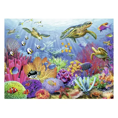 Ravensburger Tropical Waters Jigsaw Puzzle - Unique Pieces Precision-Cut | Vibrant Glare-Free Im