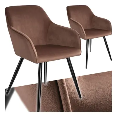 (brown/black, Set of 2) Dining Chair Accent Bedroom Furniture Velvet Armchair Living Room Chairs