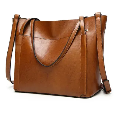 (brown) Vintage Style Women's Handbag Elegant Leather Shoulder And Crossbody Bag