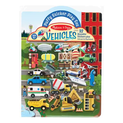 40522 Reusable Puffy Stickers-Vehicles | Activity Books | 3+ | Gift for Boy or Girl