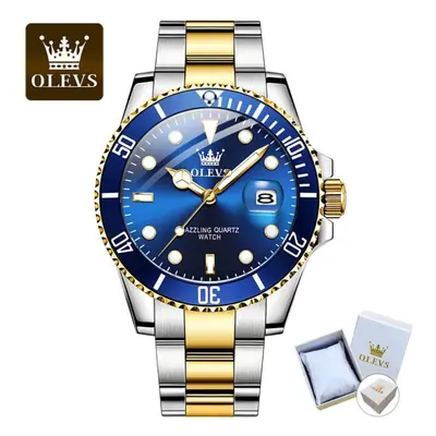 (Blue) Olevs Luxury Water Ghost Quartz Watch