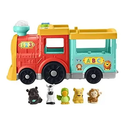 Fisher-Price Little People Big ABC Animal Train, push-along toy vehicle with lights, music and S