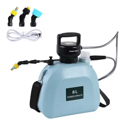 (Blue 8L) Electric Sprayer Garden Automatic Atomization Plant Sprayer Bottle Sprinkler Watering 