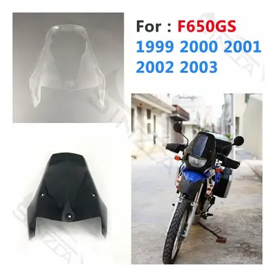 (Black) For F650GS Motorcycle Wind Deflectors WindScreen Windshield for