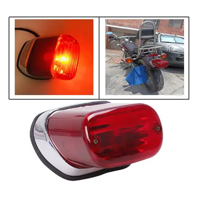 Motorcycle Tail Brake Light ABS Red Motorbike Rear Indicator Stop Lamp For Yamaha Virago XV250 X