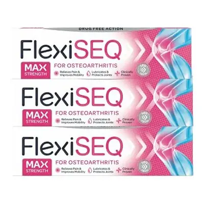 FlexiSEQ 50g Max Strength Gel, Pack, Arthritis Pain Relief Gel, Topical Gel for Osteoarthritis, 