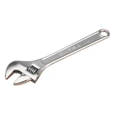 600mm Adjustable Wrench - Chrome Plated Steel - 62mm Offset Jaws - Spanner