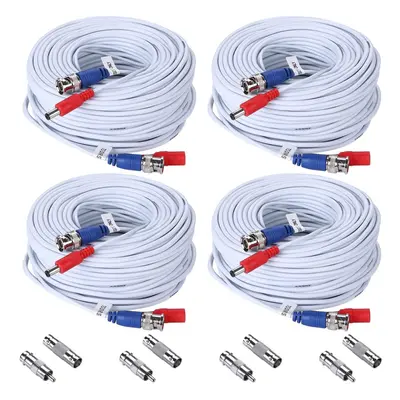 Annke Pack Special Design 30M / Feet BNC Video Power Cable For HD CCTV Camera DVR Security Syste