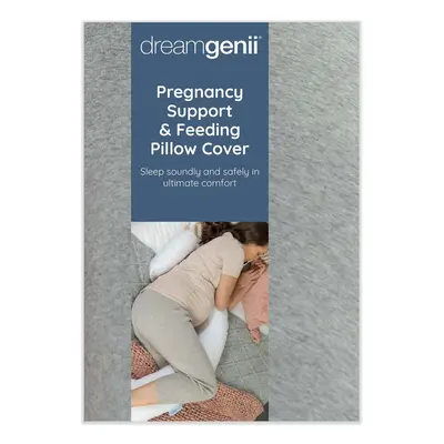 Pregnancy Support and Feeding Pillow Spare Cover - Grey Marl Cotton Jersey