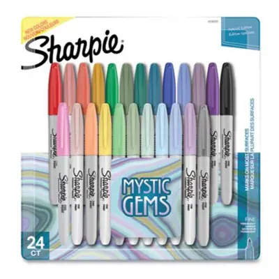 Sharpie SAN2136727 Mystic Gems Markers with Fine Bullet Tip, Multi Color - Per Pack