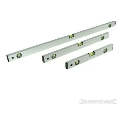 3 Piece Builders Levet Set - Level Silverline 1000mm Spirit 3pce - level set builders silverline