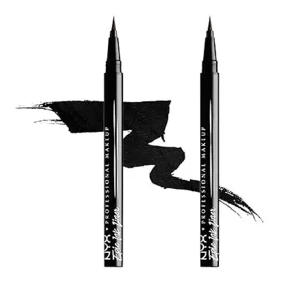 Epic Ink Eye Liner, Felt Tip Liner Pen, Waterproof, Vegan Formula, Pack of 2, Black