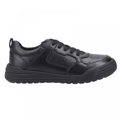 (12 (Children's), Black) Shane Junior Black Boys Lace Up School Shoes